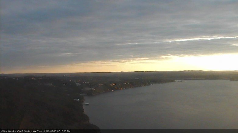 Lake Travis webcam, September 17, 2019 6:15 PM CT