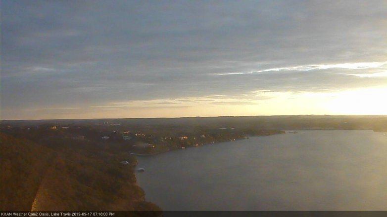 Lake Travis webcam, September 17, 2019 6:20 PM CT