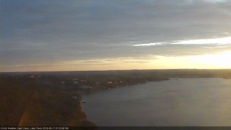 Lake Travis webcam, September 17, 2019 6:25 PM CT