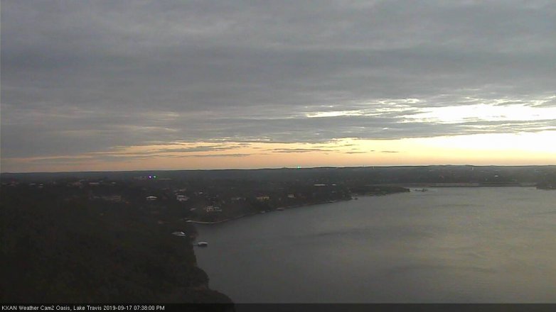 Lake Travis webcam, September 17, 2019 6:40 PM CT