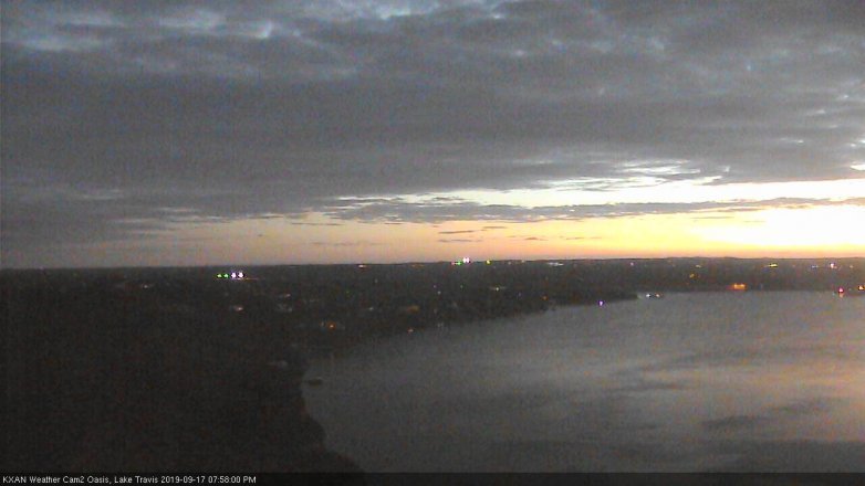Lake Travis webcam, September 17, 2019 7:00 PM CT