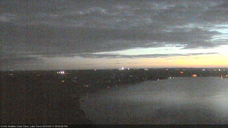 Lake Travis webcam, September 17, 2019 7:05 PM CT