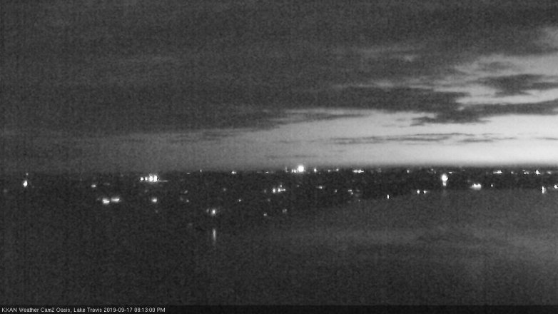 Lake Travis webcam, September 17, 2019 7:15 PM CT