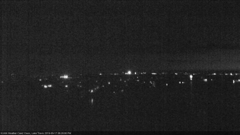 Lake Travis webcam, September 17, 2019 7:30 PM CT