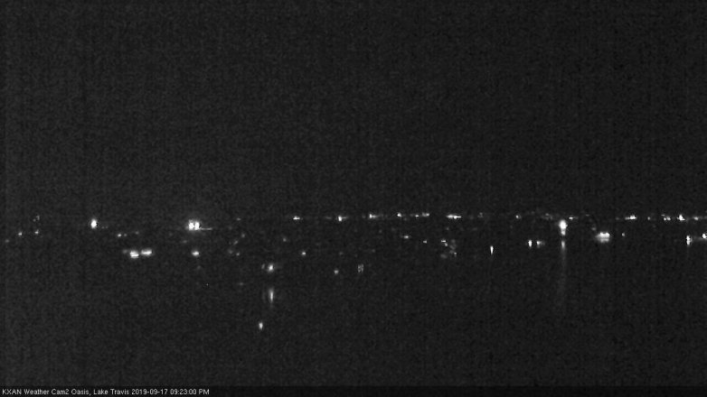 Lake Travis webcam, September 17, 2019 8:25 PM CT