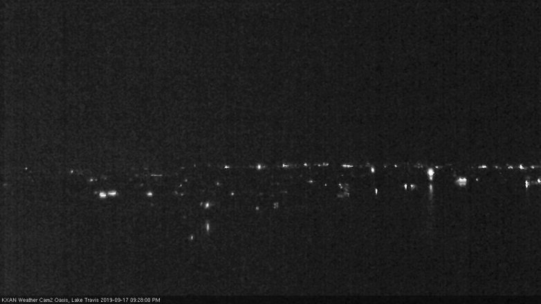 Lake Travis webcam, September 17, 2019 8:30 PM CT