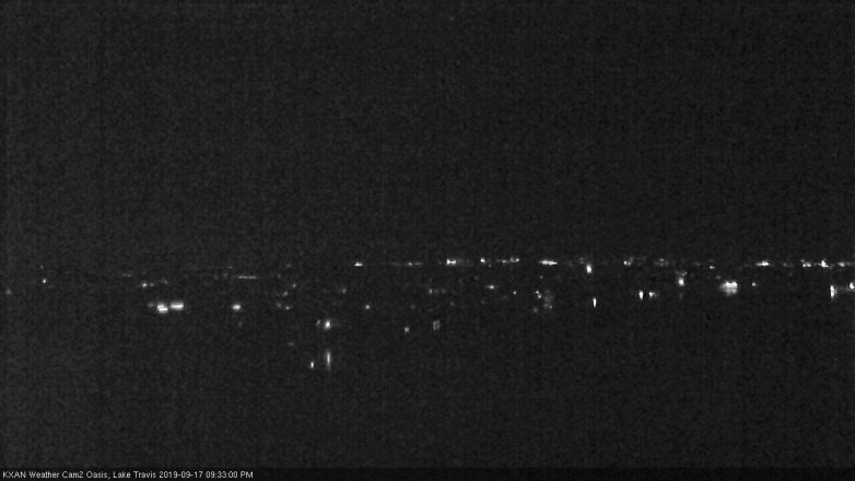Lake Travis webcam, September 17, 2019 8:35 PM CT
