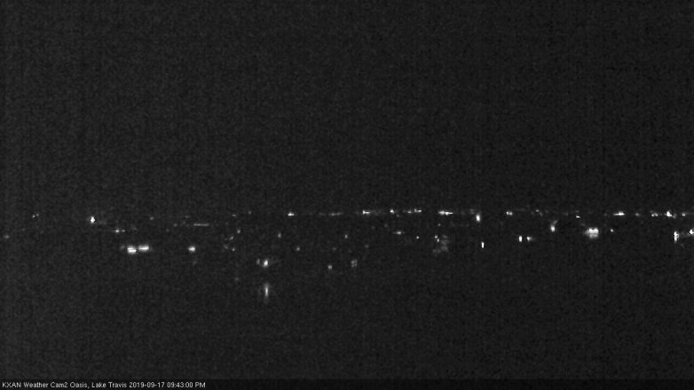 Lake Travis webcam, September 17, 2019 8:45 PM CT