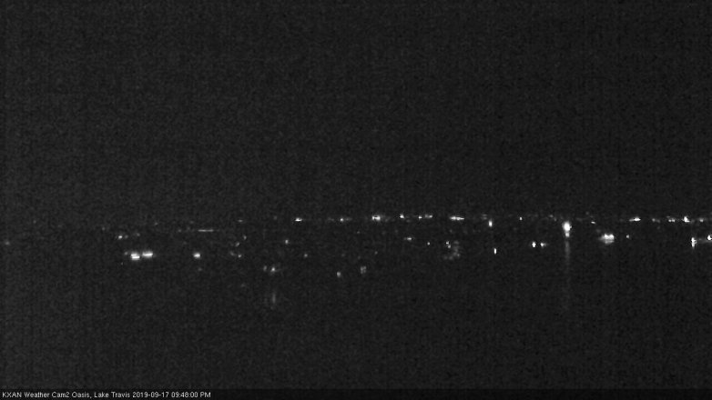 Lake Travis webcam, September 17, 2019 8:50 PM CT