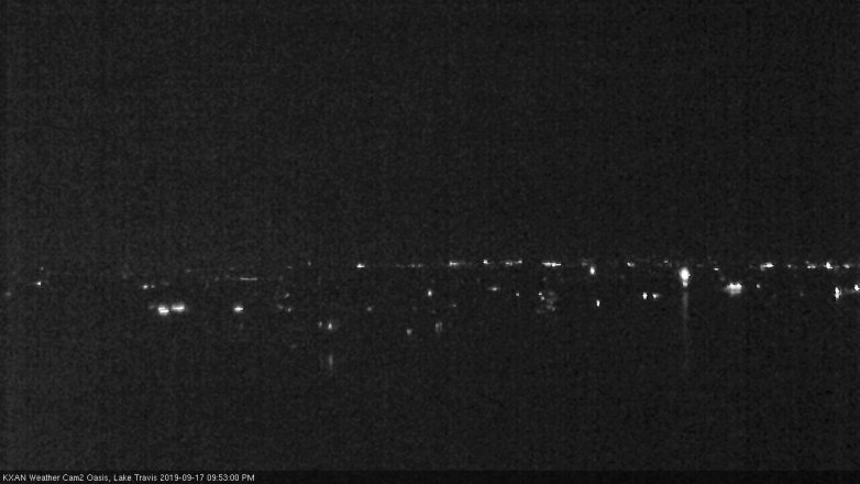 Lake Travis webcam, September 17, 2019 8:55 PM CT