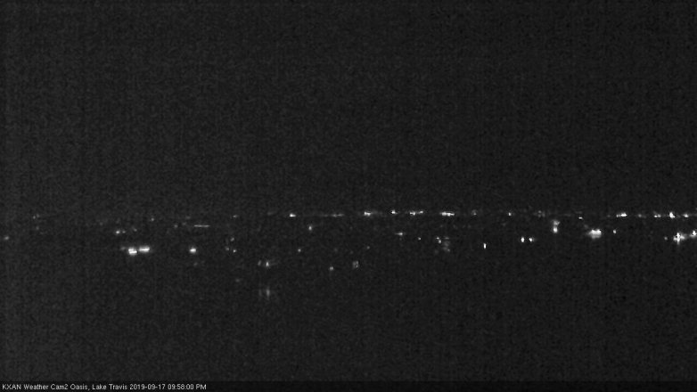 Lake Travis webcam, September 17, 2019 9:00 PM CT