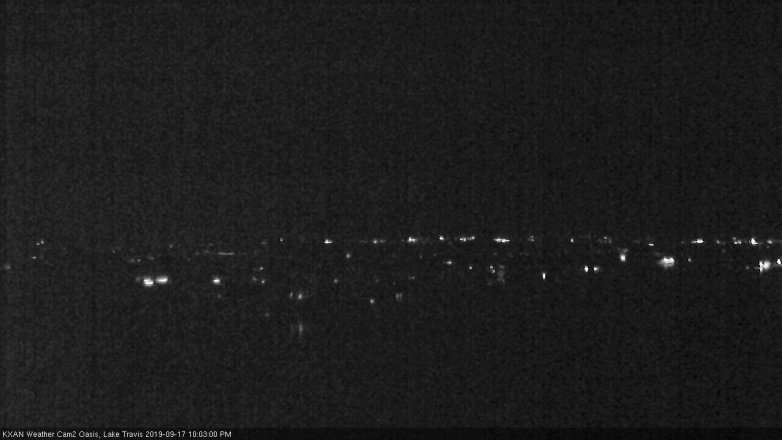 Lake Travis webcam, September 17, 2019 9:05 PM CT