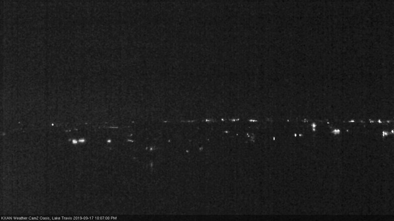 Lake Travis webcam, September 17, 2019 9:10 PM CT