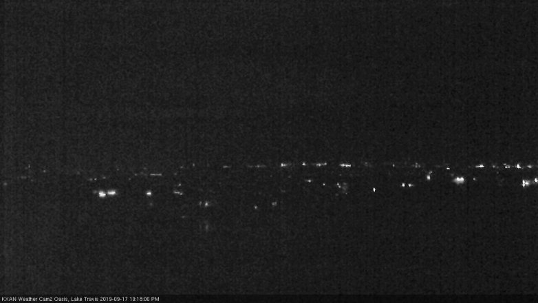 Lake Travis webcam, September 17, 2019 9:20 PM CT