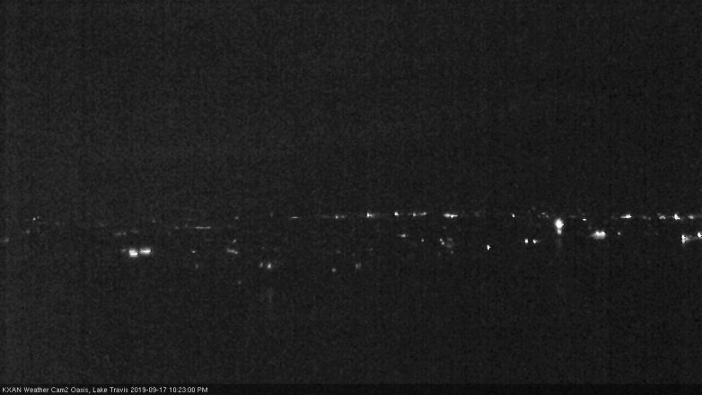 Lake Travis webcam, September 17, 2019 9:25 PM CT