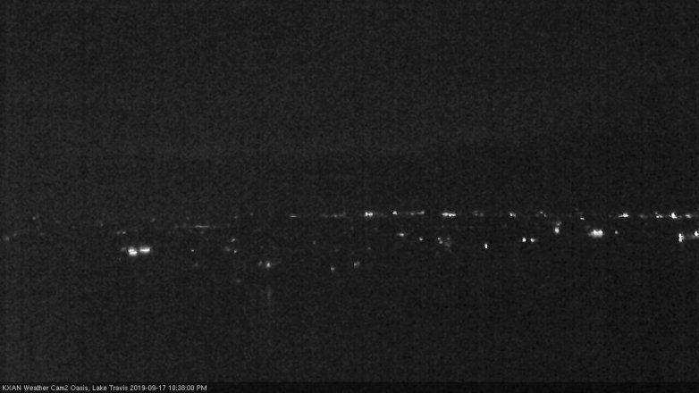 Lake Travis webcam, September 17, 2019 9:40 PM CT