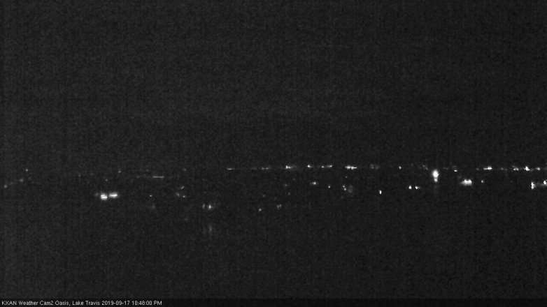 Lake Travis webcam, September 17, 2019 9:50 PM CT