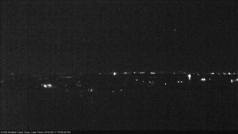 Lake Travis webcam, September 17, 2019 10:00 PM CT