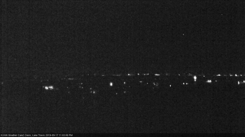 Lake Travis webcam, September 17, 2019 10:05 PM CT