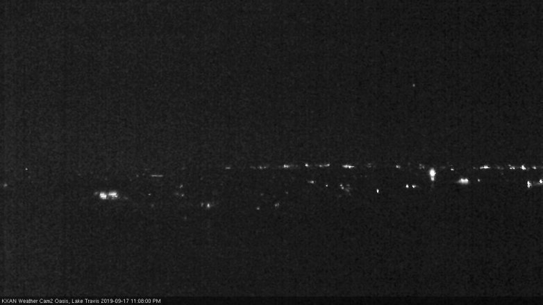 Lake Travis webcam, September 17, 2019 10:10 PM CT
