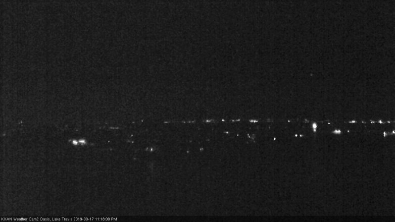 Lake Travis webcam, September 17, 2019 10:20 PM CT