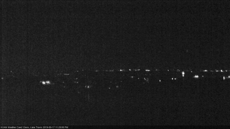 Lake Travis webcam, September 17, 2019 10:30 PM CT