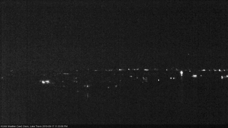 Lake Travis webcam, September 17, 2019 10:35 PM CT