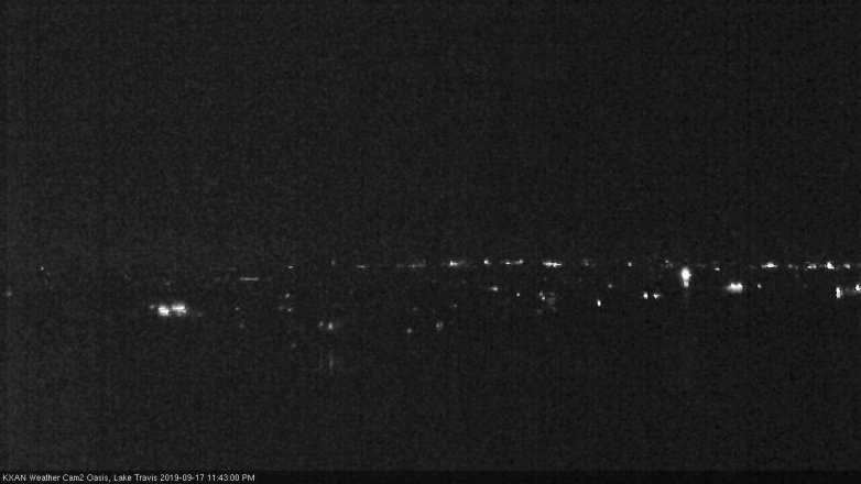 Lake Travis webcam, September 17, 2019 10:45 PM CT