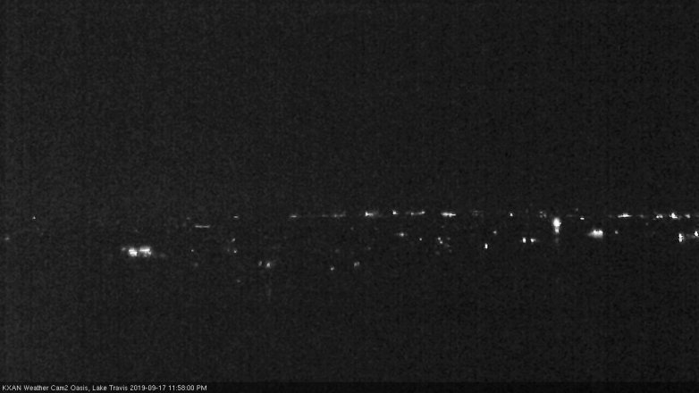 Lake Travis webcam, September 17, 2019 11:00 PM CT