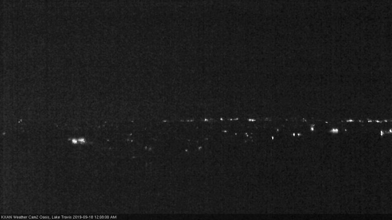 Lake Travis webcam, September 17, 2019 11:10 PM CT