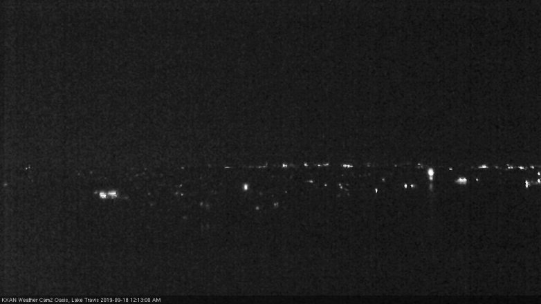 Lake Travis webcam, September 17, 2019 11:15 PM CT