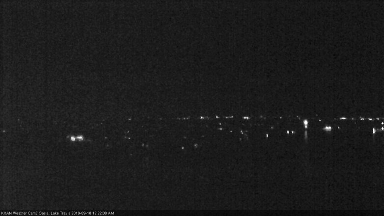 Lake Travis webcam, September 17, 2019 11:25 PM CT