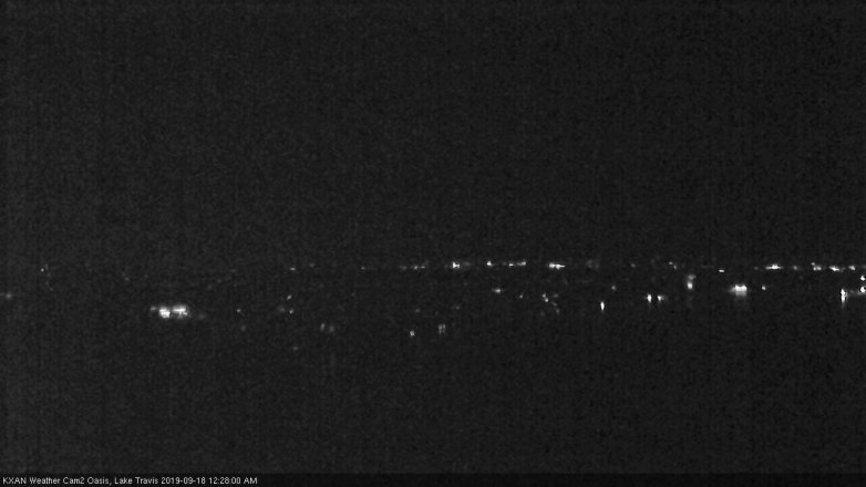Lake Travis webcam, September 17, 2019 11:30 PM CT