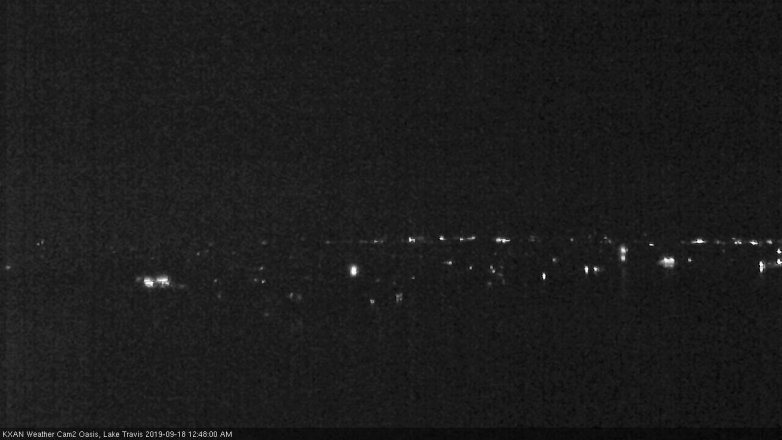Lake Travis webcam, September 17, 2019 11:50 PM CT