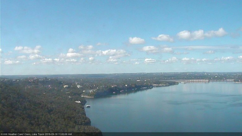 Lake Travis webcam, September 18, 2019 10:05 AM CT