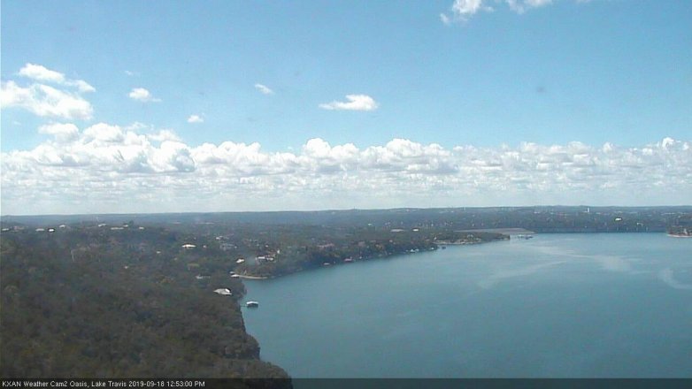 Lake Travis webcam, September 18, 2019 11:55 AM CT