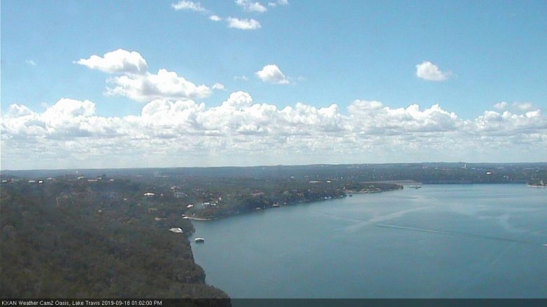 Lake Travis webcam, September 18, 2019 12:05 PM CT