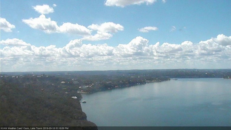 Lake Travis webcam, September 18, 2019 12:20 PM CT