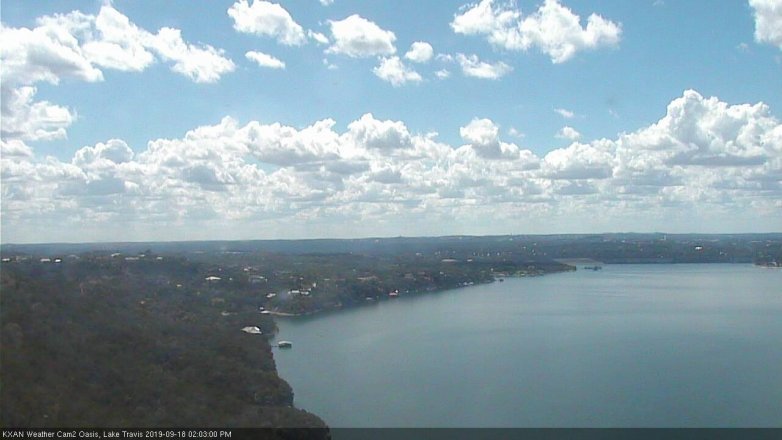 Lake Travis webcam, September 18, 2019 1:05 PM CT