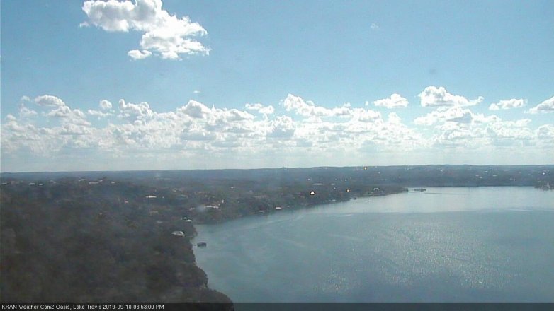 Lake Travis webcam, September 18, 2019 2:55 PM CT