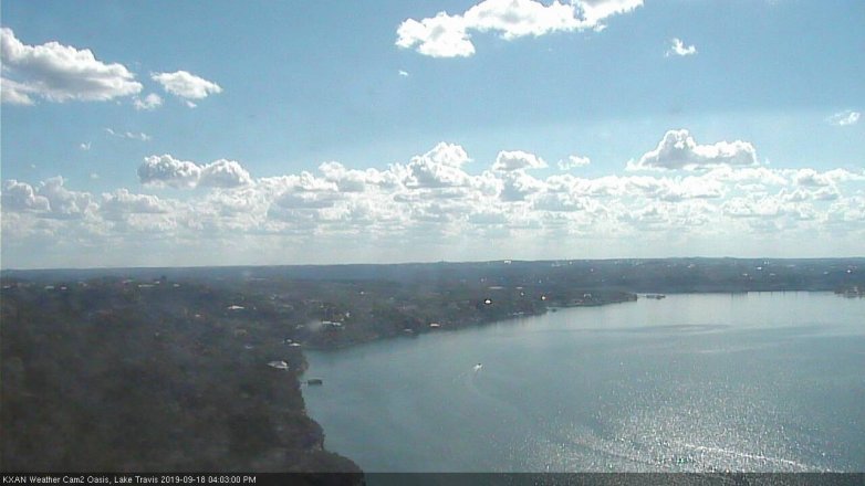 Lake Travis webcam, September 18, 2019 3:05 PM CT