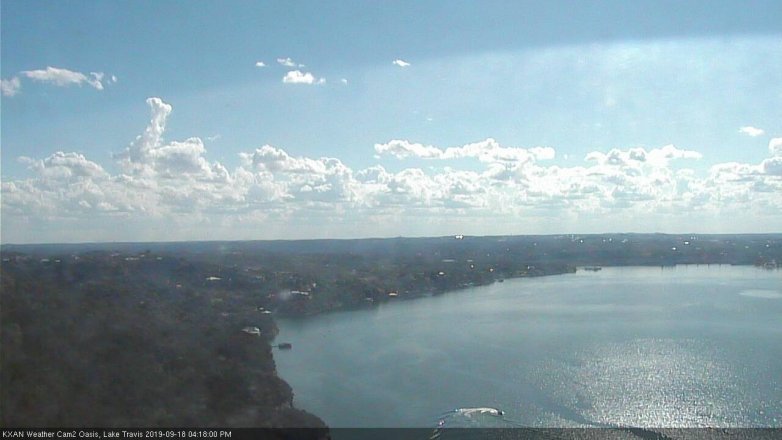 Lake Travis webcam, September 18, 2019 3:20 PM CT