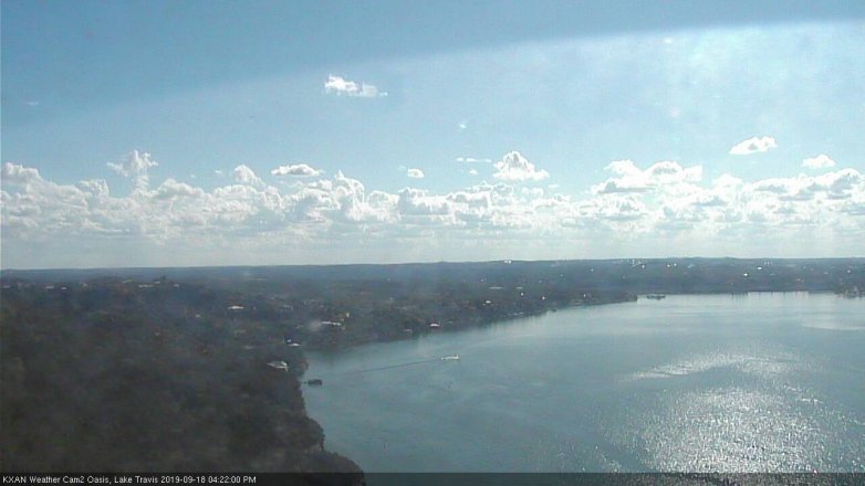 Lake Travis webcam, September 18, 2019 3:25 PM CT