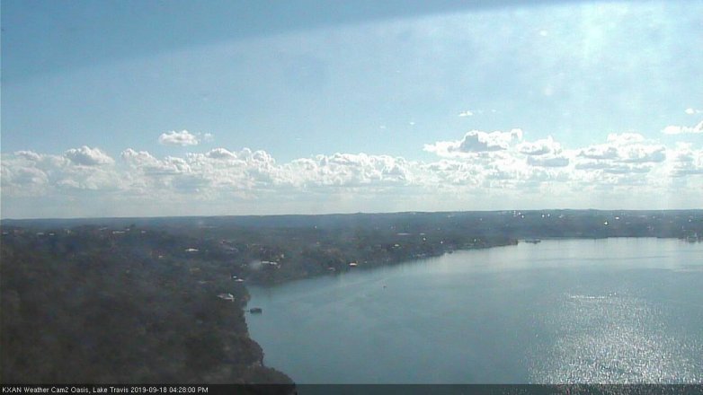 Lake Travis webcam, September 18, 2019 3:30 PM CT