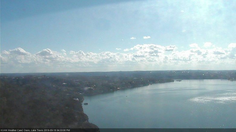 Lake Travis webcam, September 18, 2019 3:35 PM CT