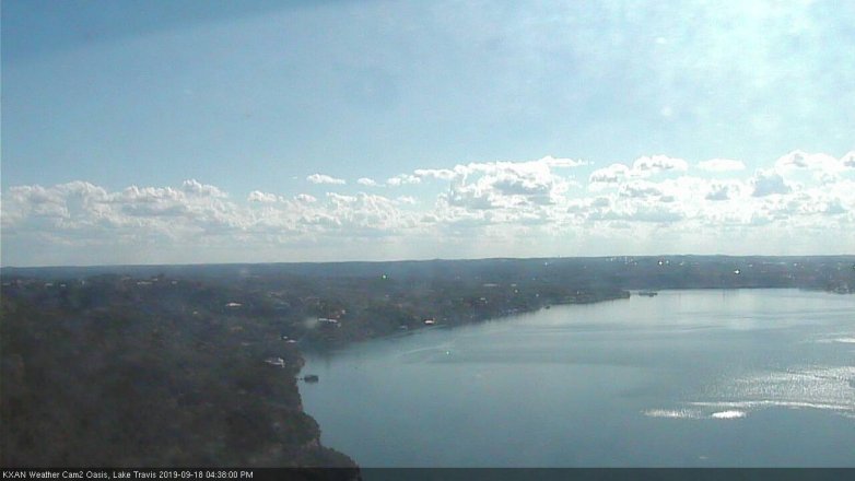 Lake Travis webcam, September 18, 2019 3:40 PM CT