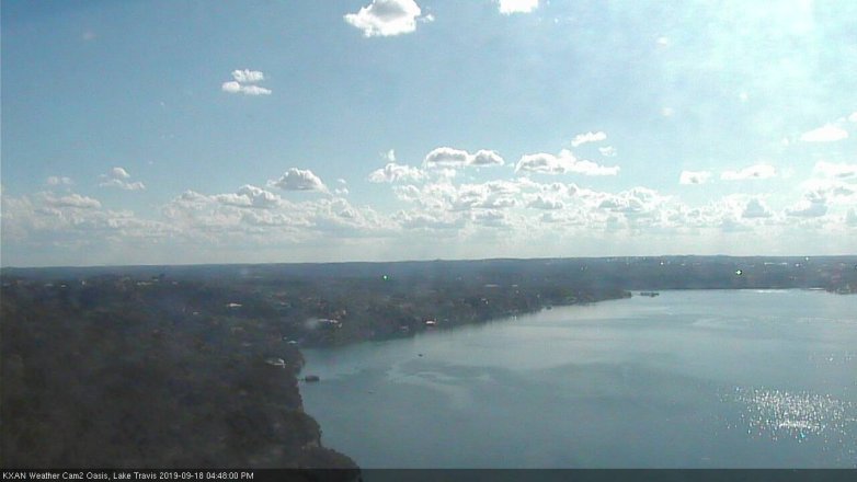 Lake Travis webcam, September 18, 2019 3:50 PM CT
