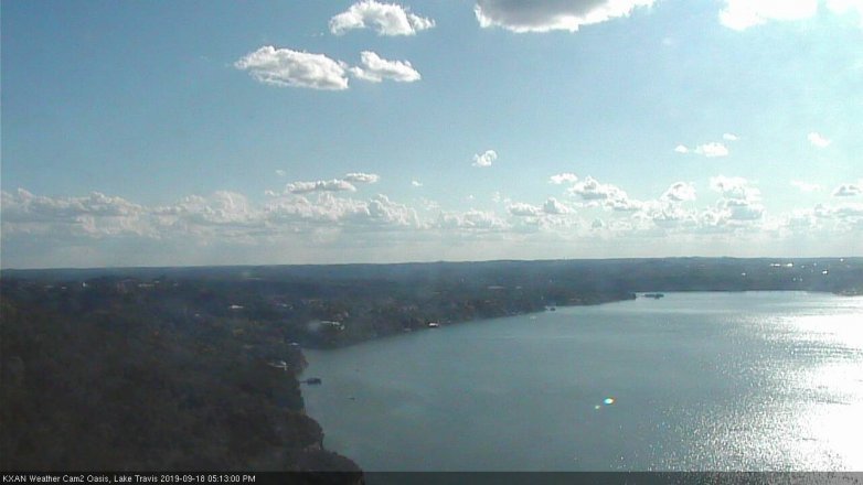 Lake Travis webcam, September 18, 2019 4:15 PM CT