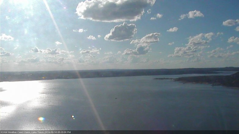 Lake Travis webcam, September 18, 2019 4:30 PM CT