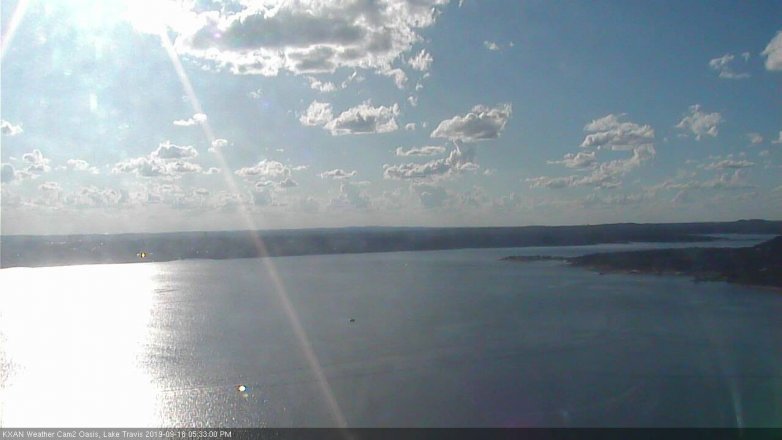 Lake Travis webcam, September 18, 2019 4:35 PM CT